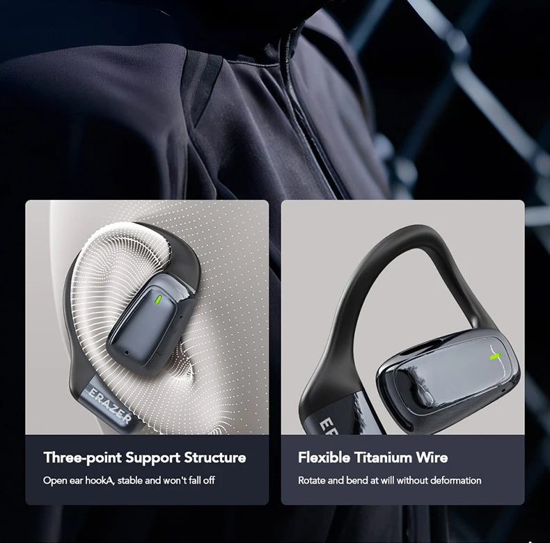 【AI Translator Earbuds】HTC NE25 Bluetooth Earphones LCD Touch Screen Sport Wireless Headphones Long Life with HD Mic