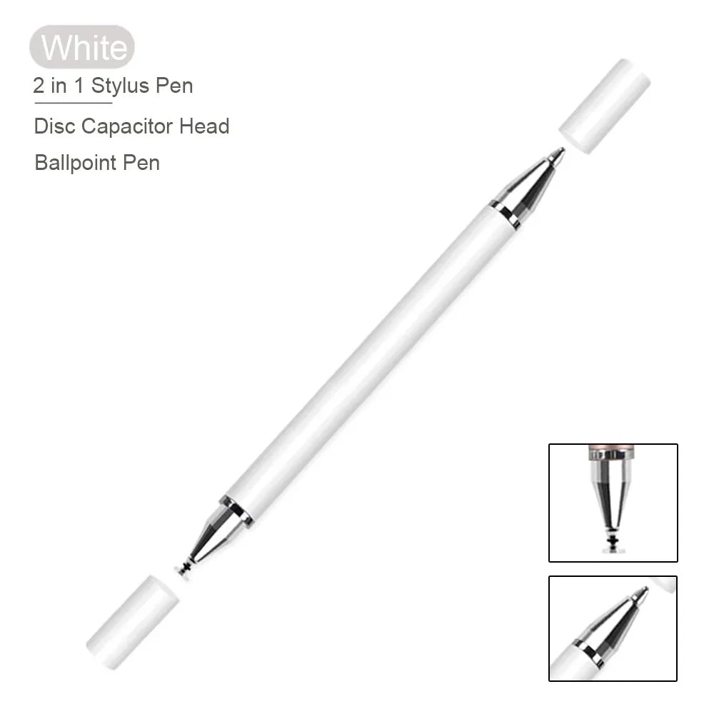 2 in 1 Universal Stylus Pen for Touch Screen Compatible with Capacitive Touch Screens for Iphone Ipad Android Stylus Capacitive