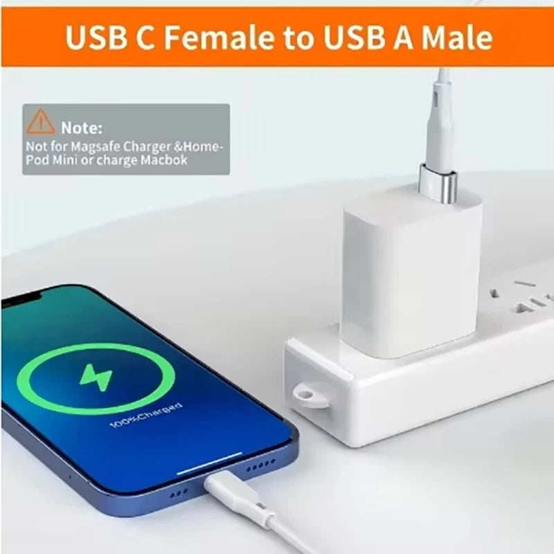 5PCS OTG USB to USB C Adapters Durable Metallic Build Universal Compatibility Including iPhone iPad Samsung S23 IWatch AirPods