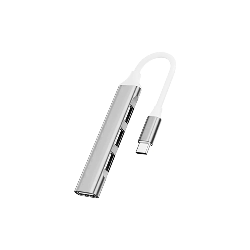 4-in-1 USB C Hub 3.0, Multi-Port OTG Adapter for Smartphones, Tablets, Laptops, Computers, Type-C Splitter