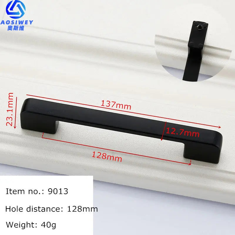 Black Handles for Furniture Cabinet Knobs and Handles Kitchen Handles Drawer Knobs Cabinet Pulls Cupboard Handles Knobs