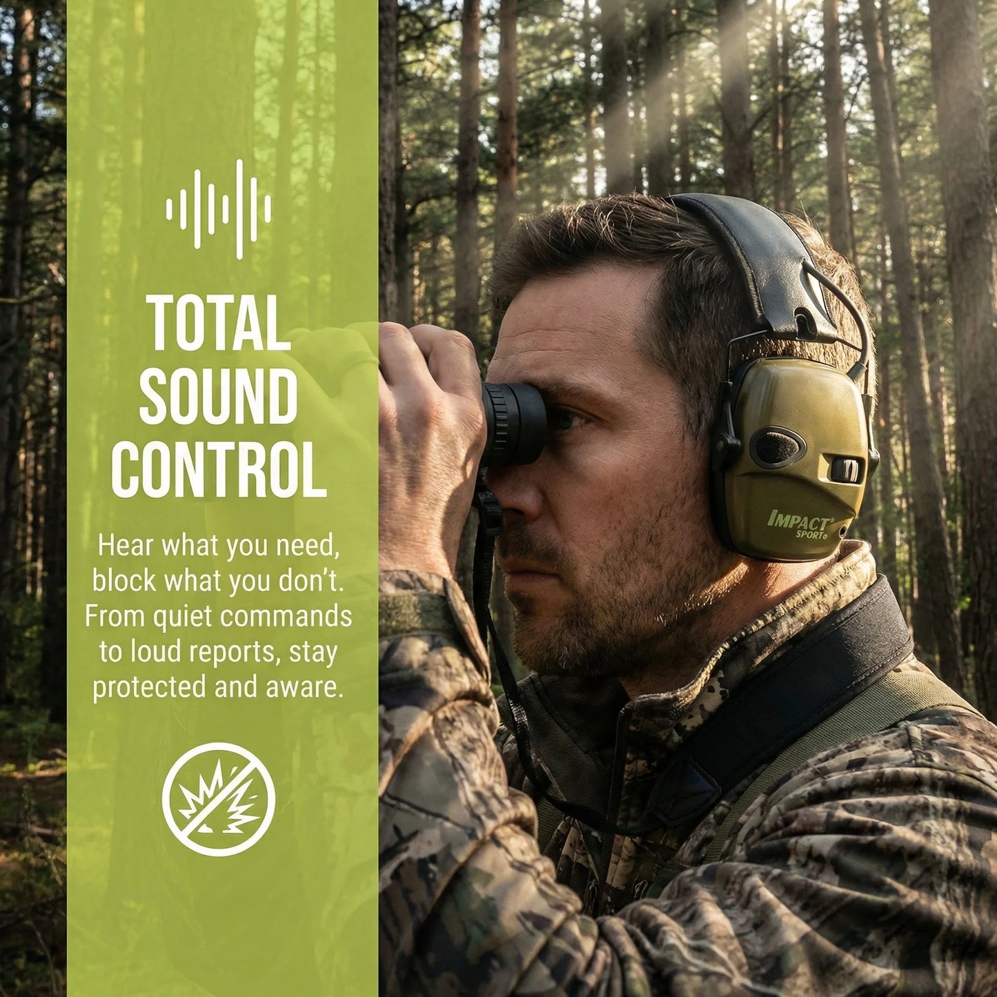Outdoor Tactical Electronic Shooting Earmuff Active Anti-noise Headset Impact Sound Amplification Hearing protector