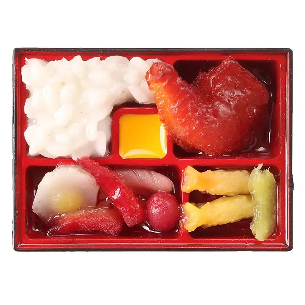 Gift Scene Model Playing House Kitchen Dollhouse Bento Miniature Snack Drink Doll Accessories Simulation Food Toy