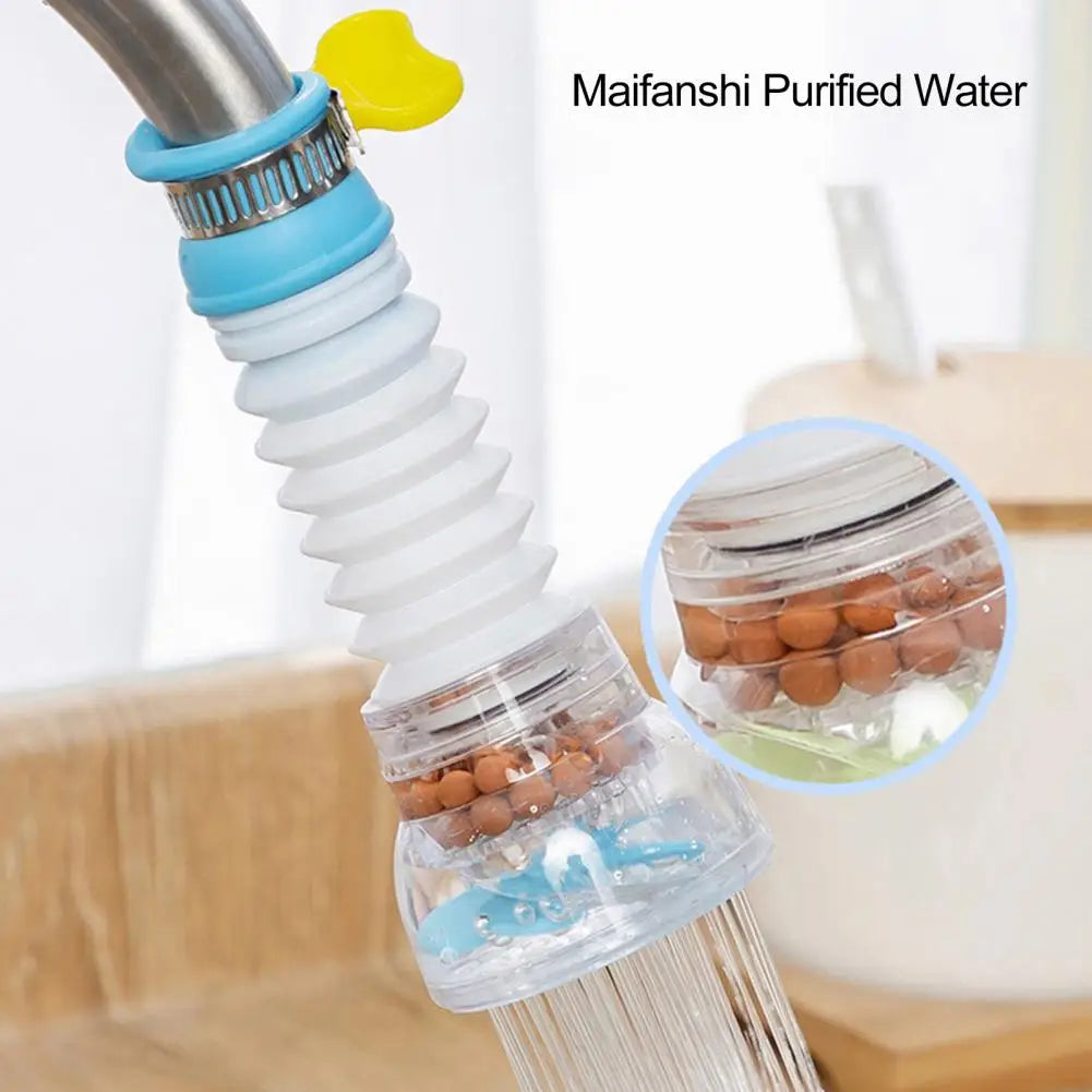 Faucet Filter 360 Degree Rotation Removable Splash-proof Sink Water Tap Nozzle Filter Kitchen Faucet Tap Extender Kitchen Supply