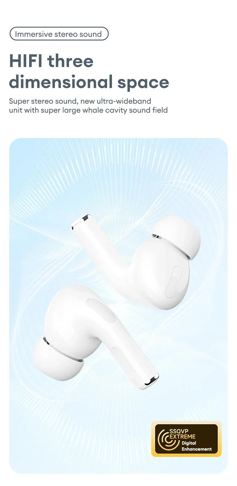 Lenovo LP5 Pro Wireless Bluetooth 5.4 Earphones TWS HiFi Sound Headphones Earbuds Gaming Sports Headset Touch Control With Mic