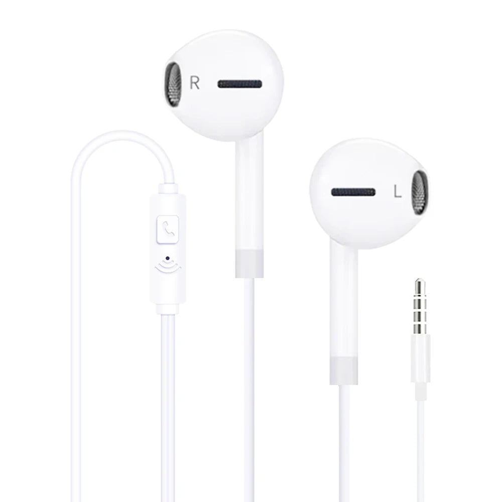 1/5/10PCS 3.5mm Universal Wired Headphones Comfortable stereo wired headphones For mobile phones, computers and more.