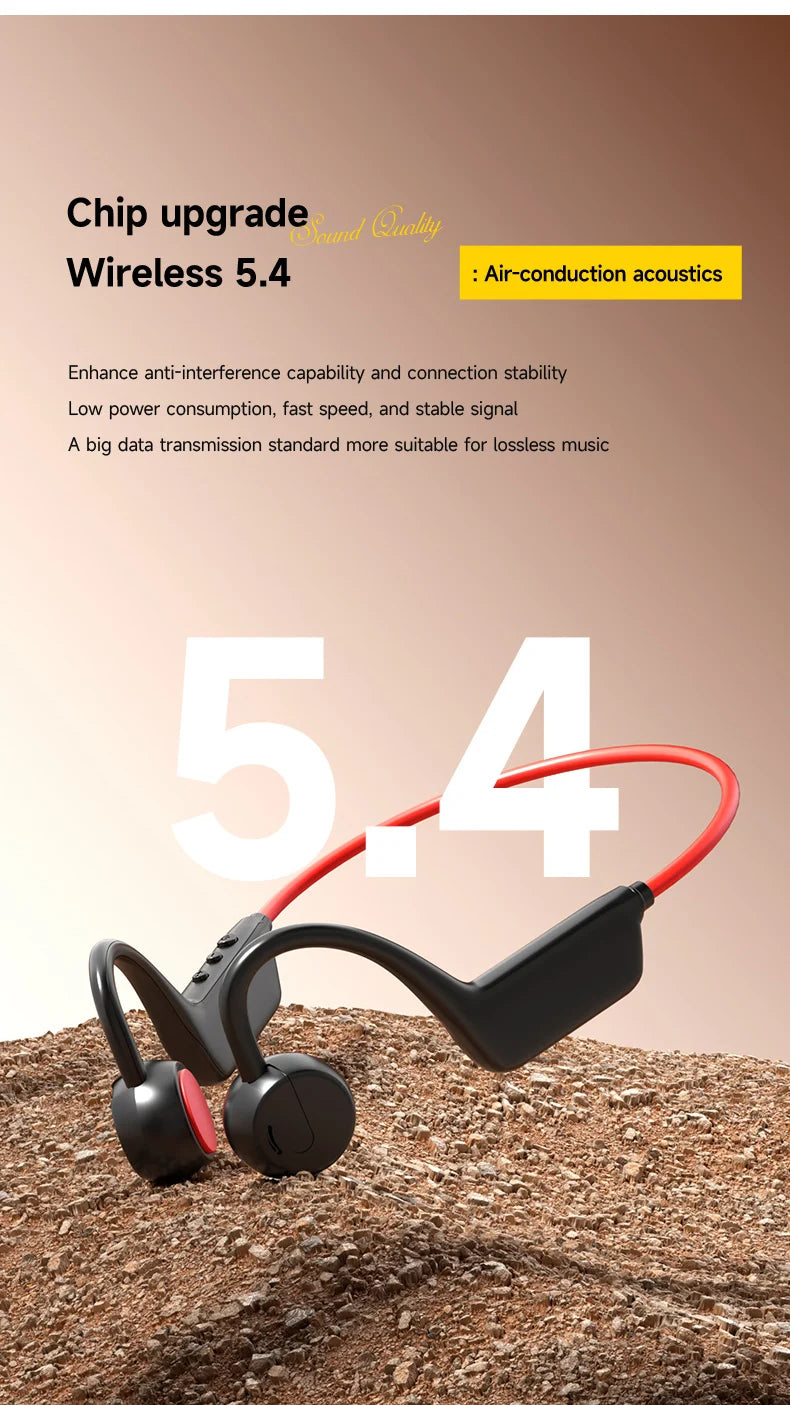 Lenovo Bone Conduction Headset Bluetooth 5.4 With Mic Waterproof Exercise Fitness Wireless Swimming Sports Headphone New 2026