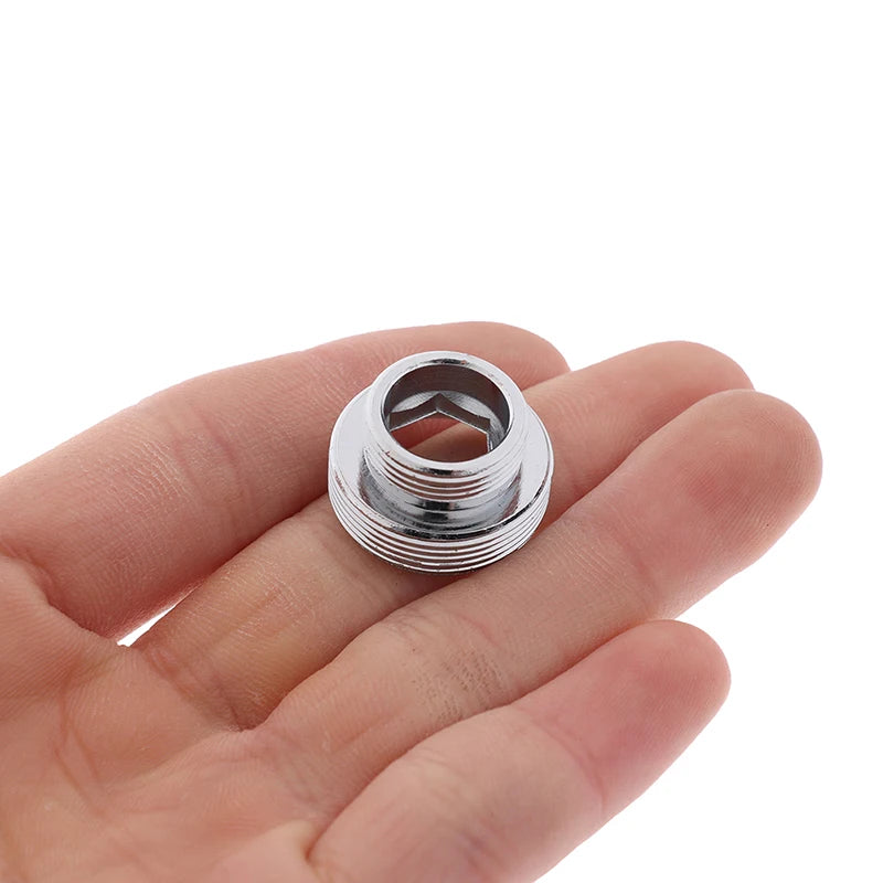 Kitchen Faucet Adapter Set 16/18/20/22/24mm To 22mm With Washer Metal Male Female Saving Tap Aerator Connector Bathroom Access