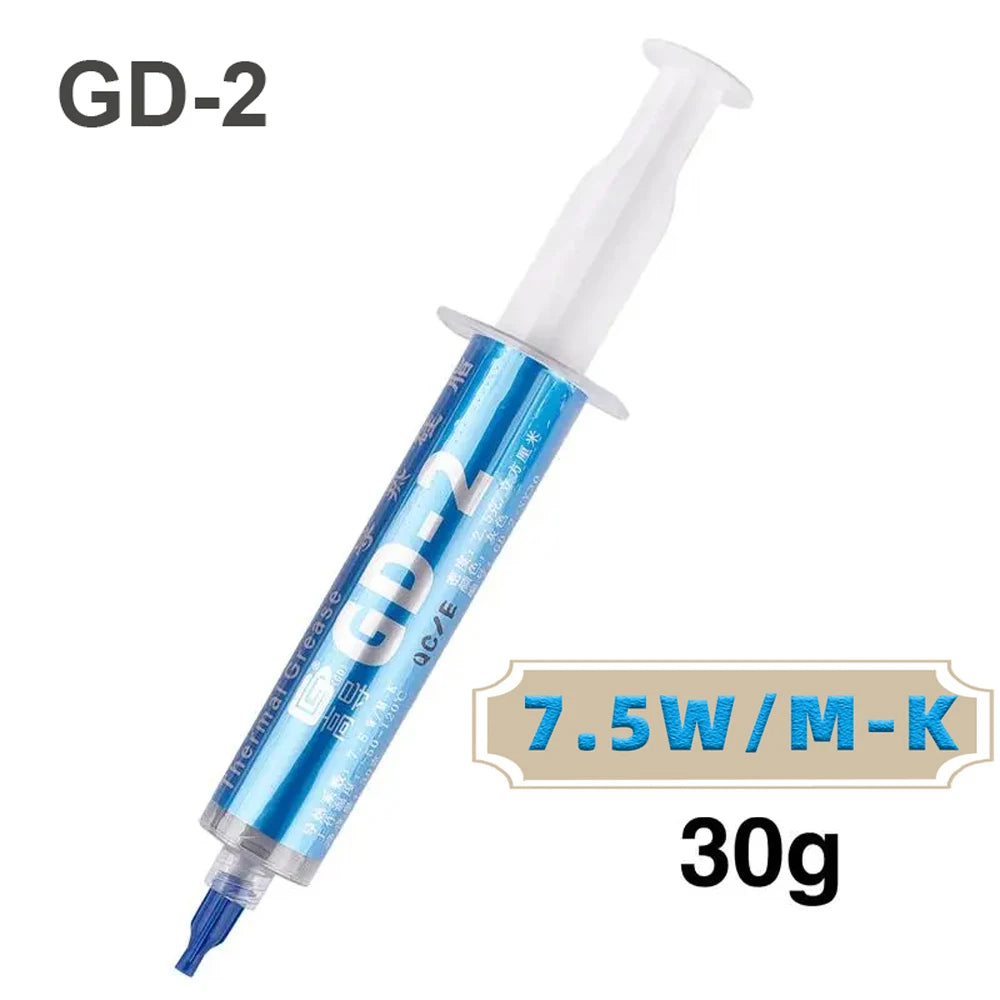 GD-2 7g/15g/30g Thermal Compound Conductive Grease GD900 Silicone Paste Heat Sink Processor CPU GPU Cooler Cooling Fan Plaster