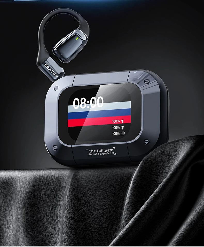 【AI Translator Earbuds】HTC NE25 Bluetooth Earphones LCD Touch Screen Sport Wireless Headphones Long Life with HD Mic