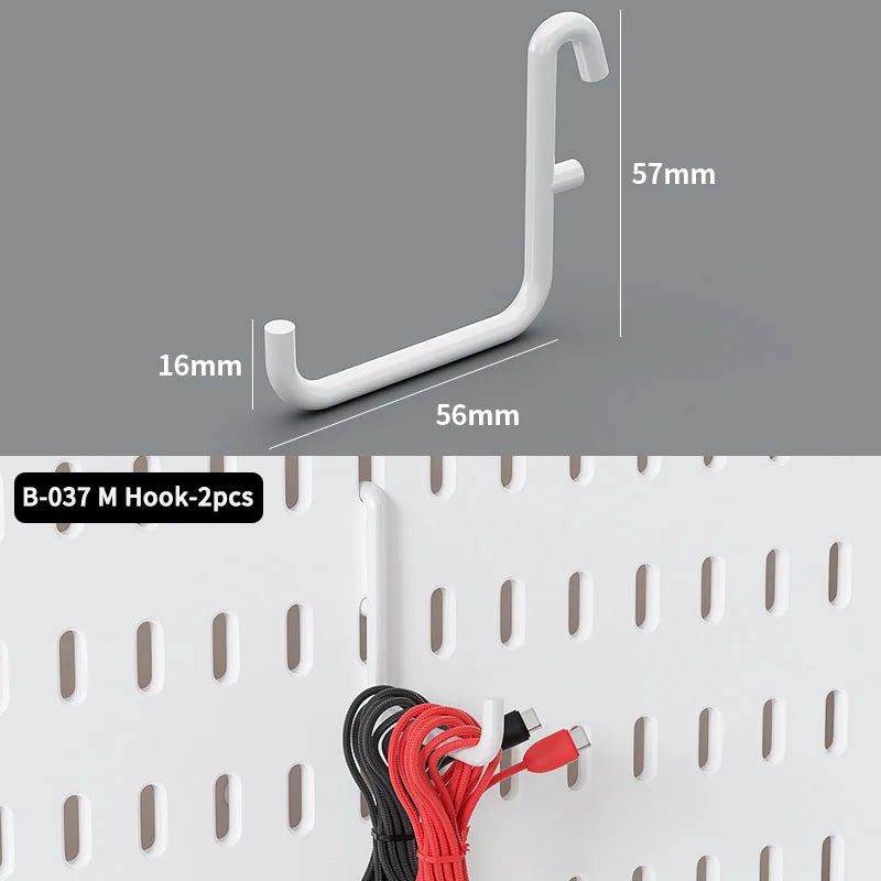 The Ultimate Modular Desk System | Plastic Pegboard Organizer Lets You Combine Hooks, Bins, Shelves & Baskets Freely