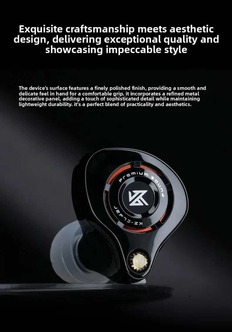 KZ Eldar Earphones 1DD Dynamic Driver Balanced IEM In Ear Monitor Sport Earbuds HiFi Stereo Music Wired Headphones PK EDX PRO X