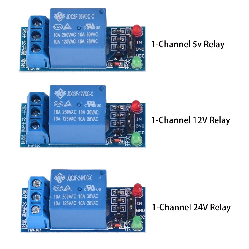 DC 5V 12V 24V 1 2 4 6 8 Channel Relay Module Board Shield with Optocoupler / High and Low Level Trigger for Arduino Raspberry