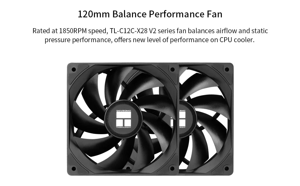 Thermalright Peerless Assassin 120 ARGB Digital Black CPU Air Cooler Supports LGA1851/1700/115X/1200/ AMD AM4/AM5