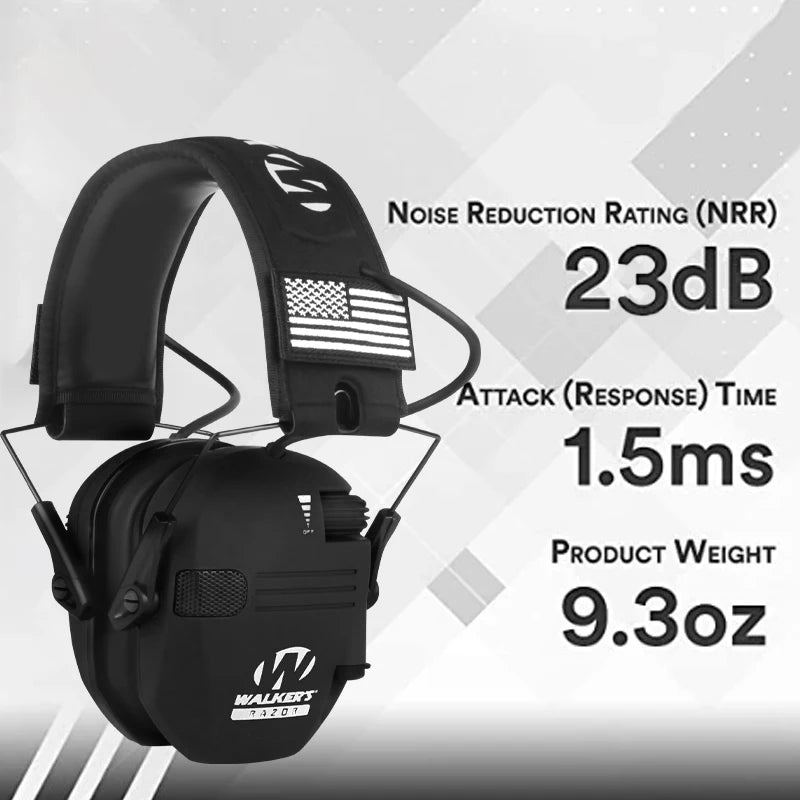 Outdoor hunting/shooting earmuffs actively reduce noise to protect hearing, train tactical headphones to strengthen human voice