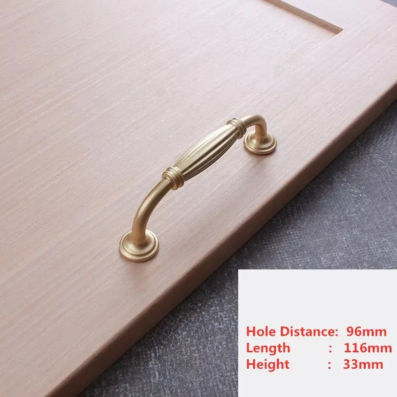 Handles Drawer Cabinet Furniture Kitchen Handles for Cabinet Knob Door Drawer Furniture Kitchen Knob Golden Simplicity Hardware