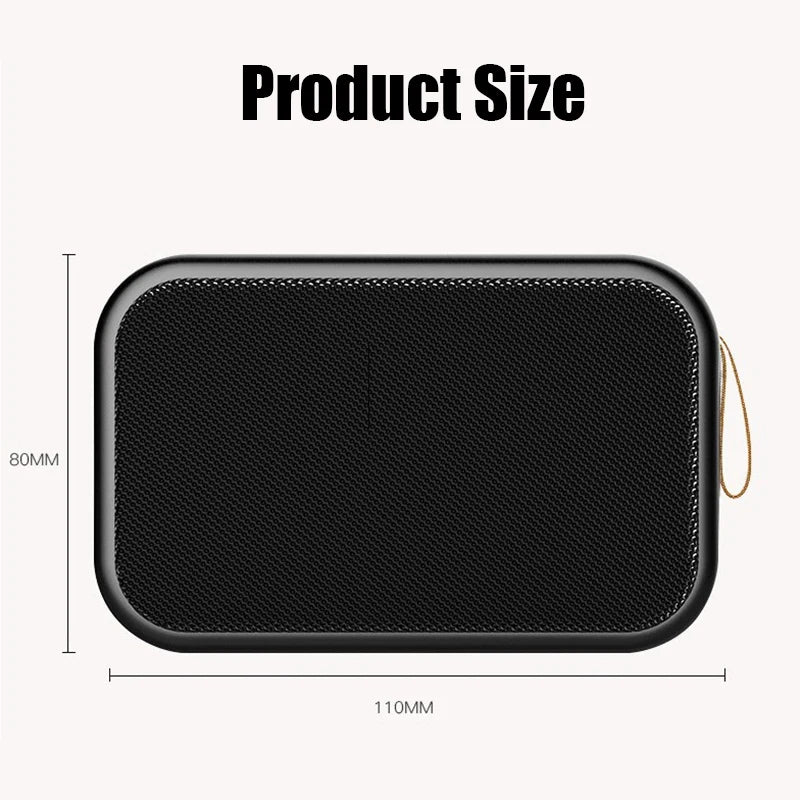 Mini Bluetooth Speaker HIFI Speakers Soundbar Portable Bluetooth 5.0 Wireless Soundbar 500mAh Battery For Outdoor Indoor Sports