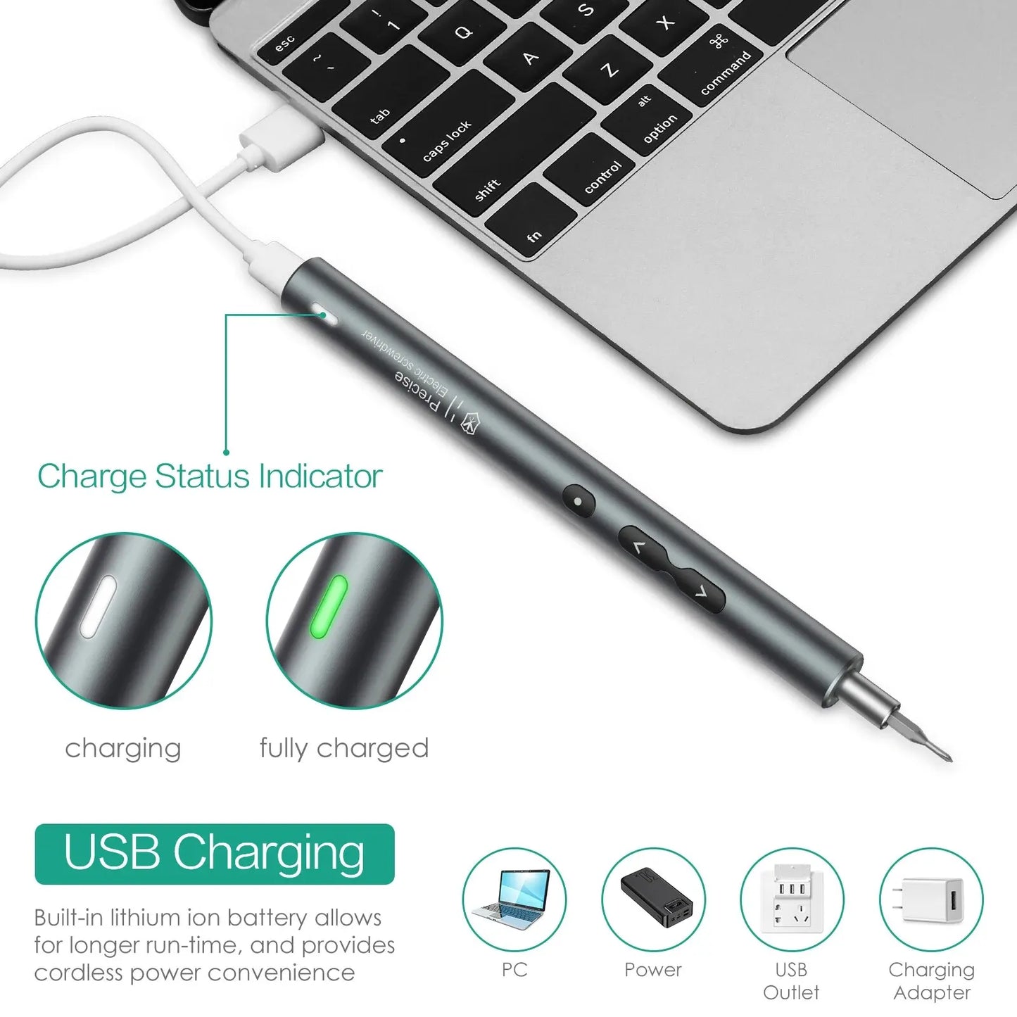 6 in 1 Precision Electric Screwdriver Sets Power Tools Rechargeable Magnetic Mini Small Bits for Xiaomi Mobile Cell Phone Repair