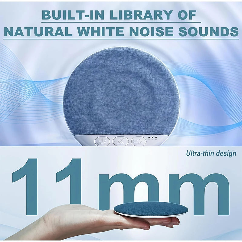 2026 Upgraded Wireless Sleep Aid Pillow Speaker Bluetooth Under Pillow Machine With White Noise 30/60/90 Min Timer Stereo Sound