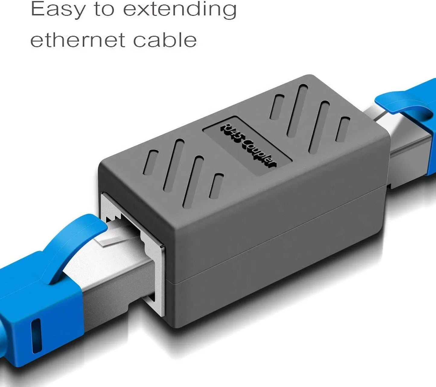 Ethernet Cable Extender, RJ45 Cat 5 Cat 6 Cat6a Coupler, Extender Connector - Ethernet Coupler Female to Female