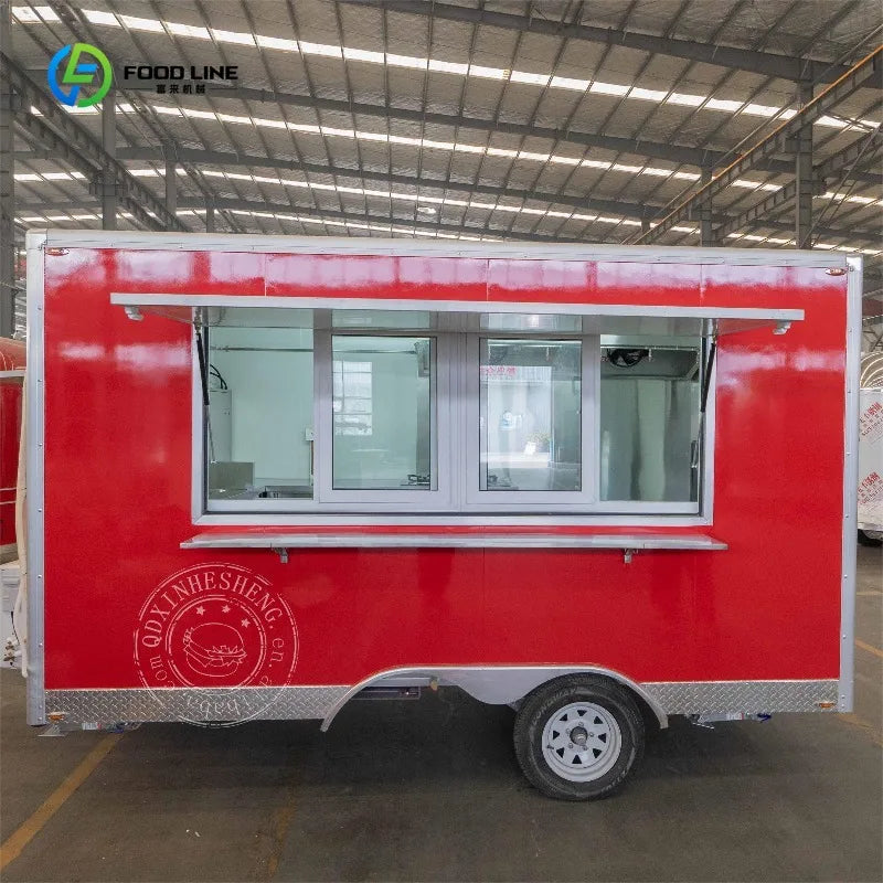 Hamburger Mobile  Food Trailer  Equipped with Full Restaurant