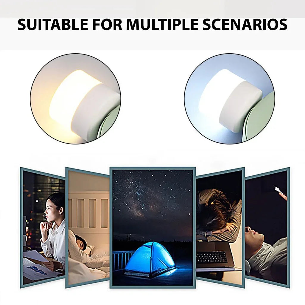 Small USB Night Light Computer Mobile Power Charging Mini Book Lamps LED Light Warm White Eye Protection Reading Light 1/10Pcs