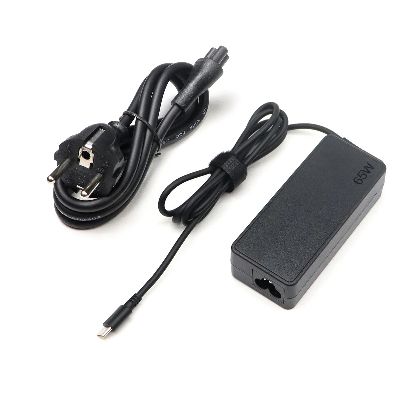 Notebook Power Adapter 65W 20V3.25A Laptop Charger with Type-C Interface Compatible with EU Plug for Part ASUS/Lenovo/HP Laptops