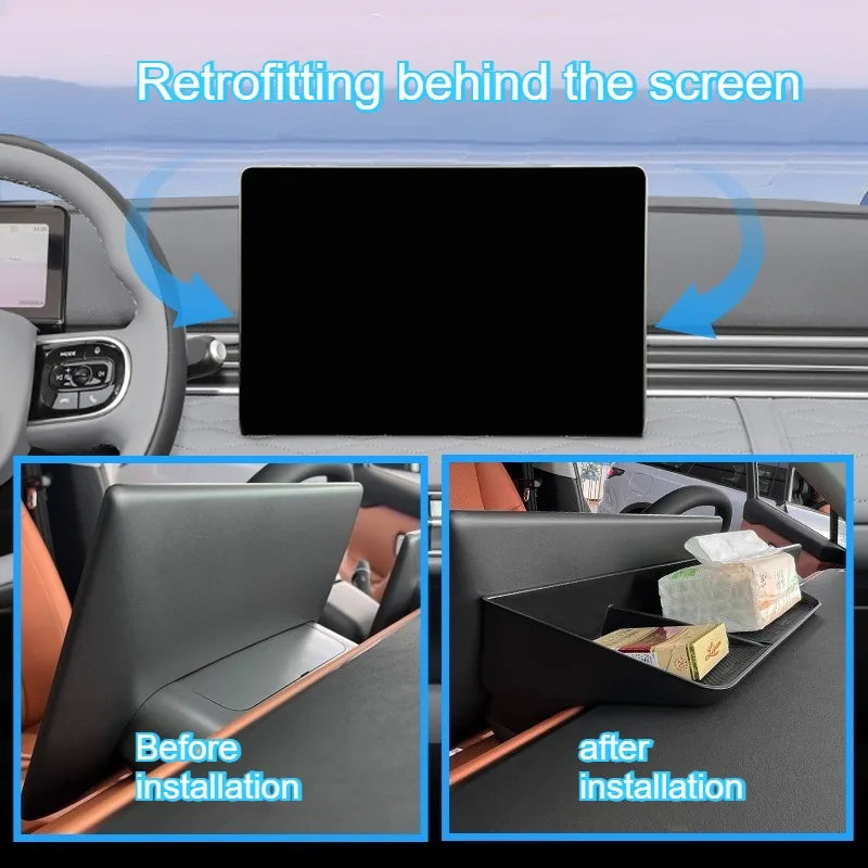 For Leapmotor C10 2024-2026 Center Console Lower Storage Box Armrest Storage Tray Organizer Auto Case Car Interior Accessories