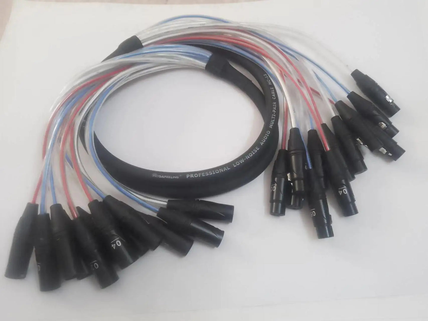 2 4 6 8 12 Way 3 Pin XLR Cable Male To Female Balanced Multi-Media Professional Audio Extension Stage Lighting Sound 16 Channel