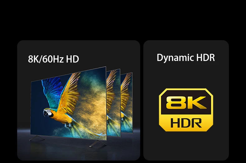 HDMI-Compatible 2.1 Cable Ultra High-speed 8K/60Hz 4K/120Hz For Xiaomi Mi XBox PS5 HDR10+ Dolby Vision 48Gbps HDMI-Compatible 8K