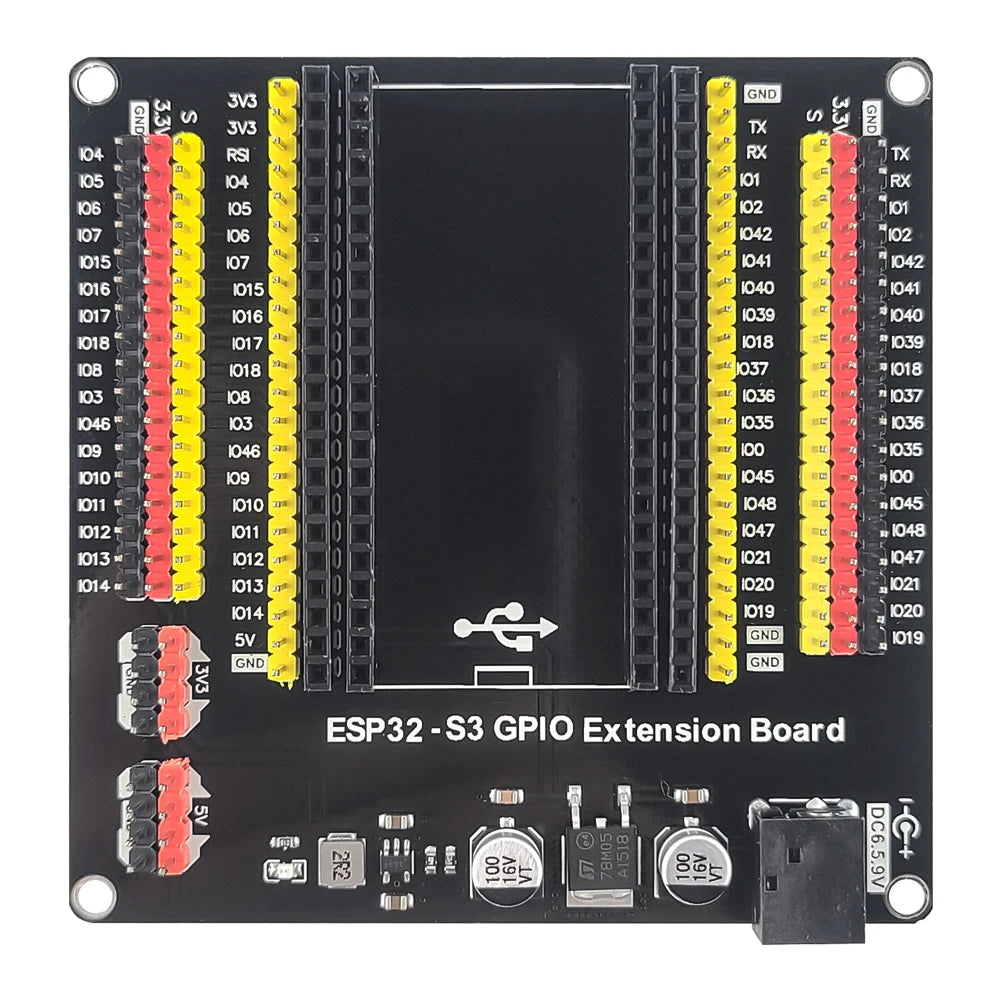ESP32-S3 Development Boards with Expansion Adapter Kit 2.4G Wifi BT Module ESP32-S3-1 N8R2 N16R8 44Pin Type-C ESP32-S3