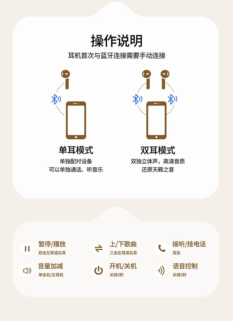 Q86 Bluetooth 5.3 Wireless Headphones Power LED Digital Display 24hours Endurance HiFi Gaming Headsets Waterproof Sports Earbuds