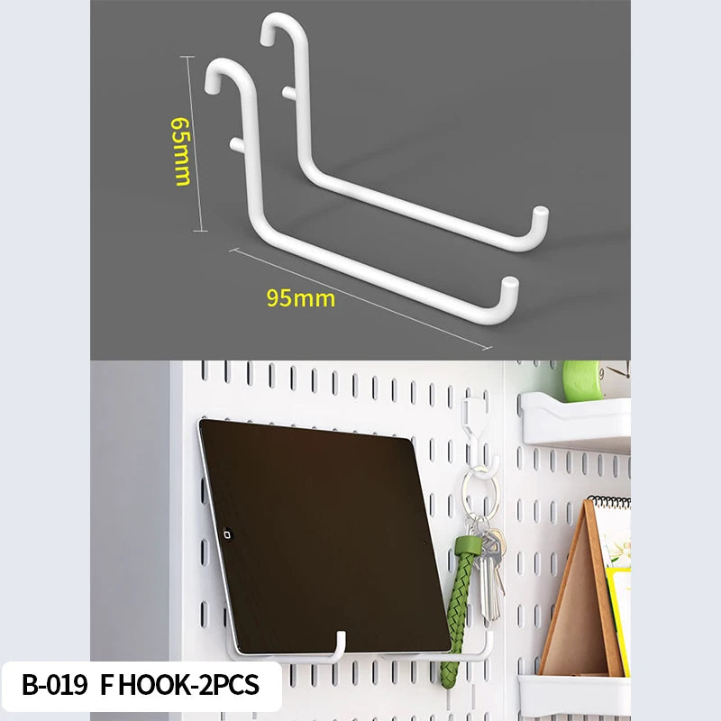 The Ultimate Modular Desk System | Plastic Pegboard Organizer Lets You Combine Hooks, Bins, Shelves & Baskets Freely