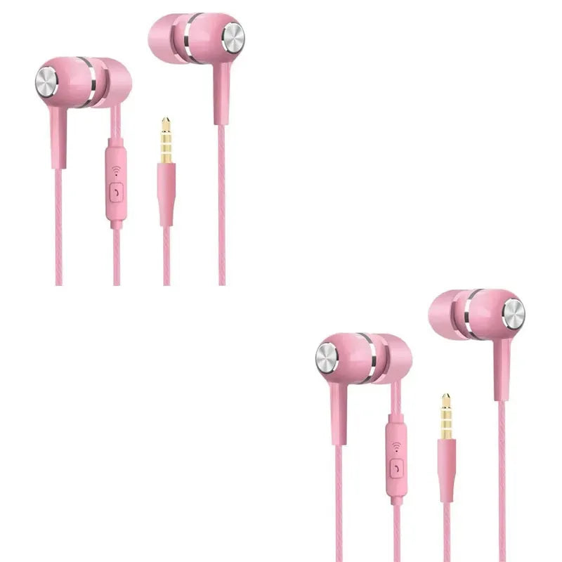 1/2/3/4pcs Universal 3.5mm Wired Headphones Sport Earbuds with Bass Phone Earphones Stereo Headset with Mic volume control
