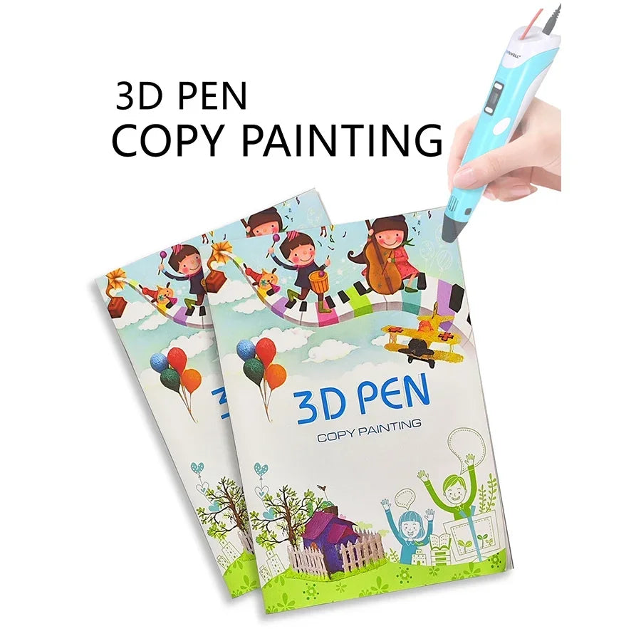 Patterns for 3D Pens: Painting book, Graphic Templates & Painting Tutorials  with Double-Sided Printing and PVC Transparent Plat