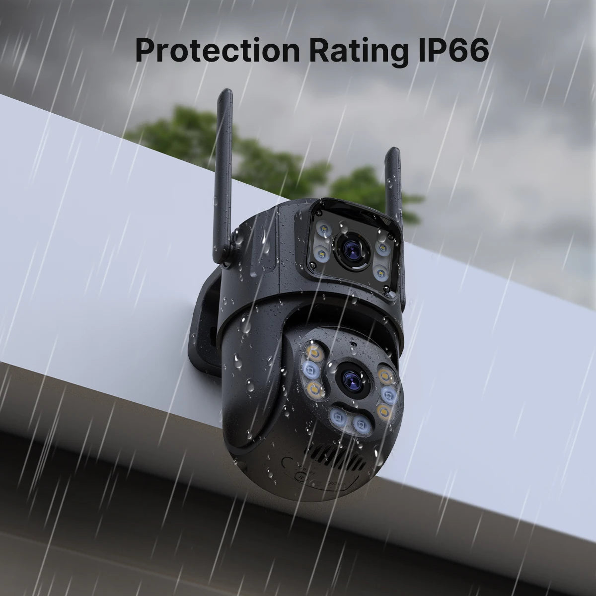 4K 8MP HD Wifi PTZ Camera Outdoor 4MP Dual Lens Dual Screen AI Auto Tracking IP Camera CCTV Audio Video Surveillance P2P iCSee