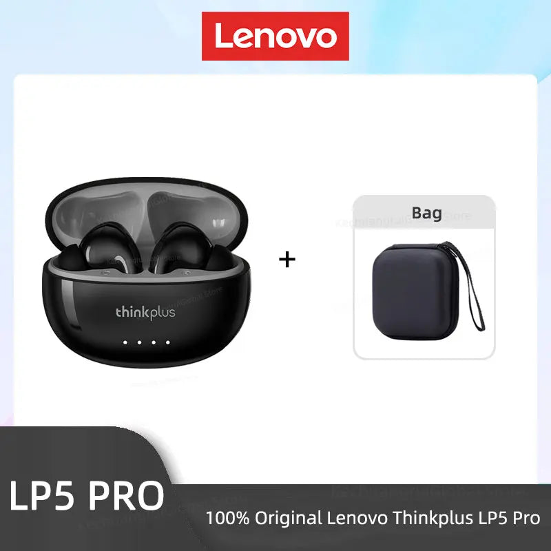 Lenovo LP5 PRO Wireless Bluetooth 5.4 Earphones TWS HiFi Sound Headphones Gaming Sports Earbuds LP5Pro Headset with Mic 2026