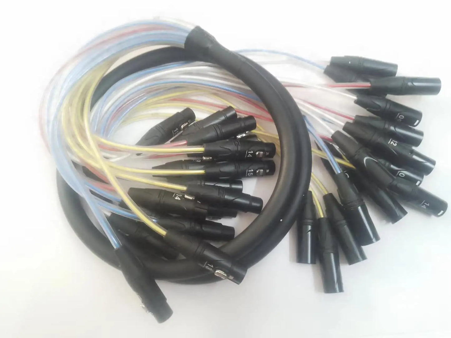 2 4 6 8 12 Way 3 Pin XLR Cable Male To Female Balanced Multi-Media Professional Audio Extension Stage Lighting Sound 16 Channel