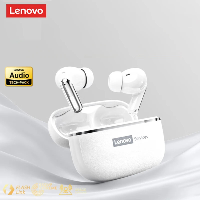 Choice Lenovo LE208 Wireless Bluetooth Leather Earphones Stereo ENC Noise Cancelling Headphone 38ms Low Latency Gaming Headset