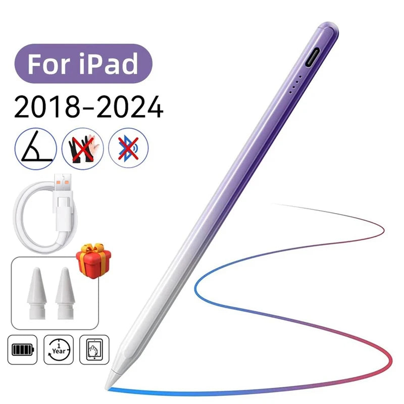 For Apple Pencil with Palm Rejection Tilt, Power Display, for iPad Pencil Pen 2022 2021 2020 2019 2018 Pro Air Mini Stylus Pen