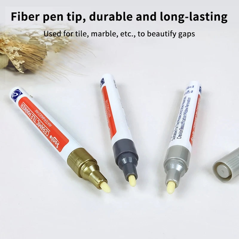 1PC Waterproof Tile Marker Grout Pen Wall Seam Restorer Mark Ceramic Tile Beautiful Seam Kitchen Bathroom Wall Seam Repair Tools