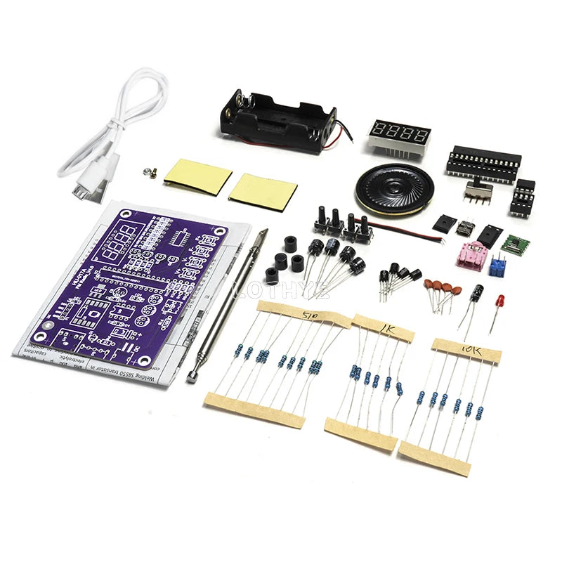 FM Radio Assembly Kit RDA5807S Circuit Board DIY Electronic Kit Dual Power Supply 87-108MHz School Teaching Training 5V / 3V