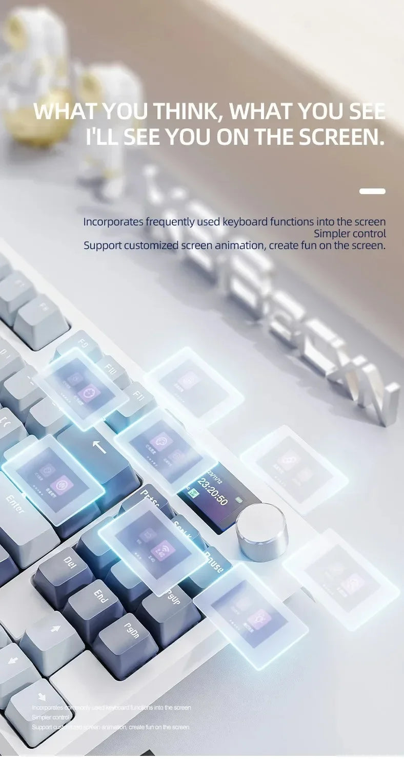 ATTACK SHARK K86 RGB 75% Wireless Gasket Mechanical Keyboard,3-Mode Bluetooth5.0/2.4G/USB-C Hot Swappable Gaming Keyboard