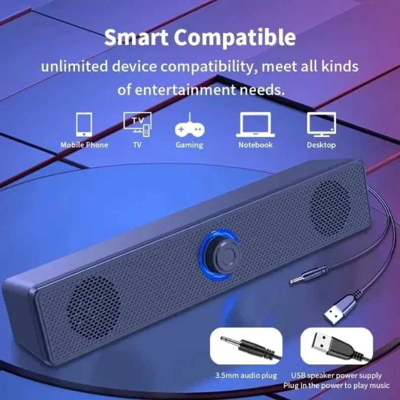 K2852 Series Home Theater Sound Svstem BT 3D Surround Long Soundbar PC Speaker For TV Soundbar Box Subwoofer Stereo Music Box