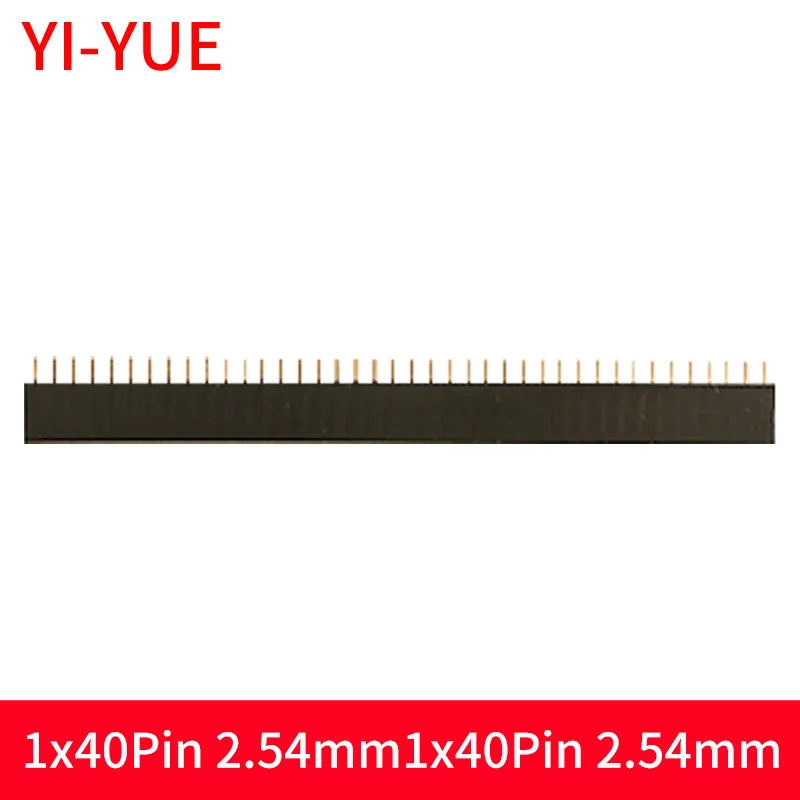 10PCS 1x40Pin 2.54mm Single Row Female + 10pcs 1x40 Male Pin Header Connector