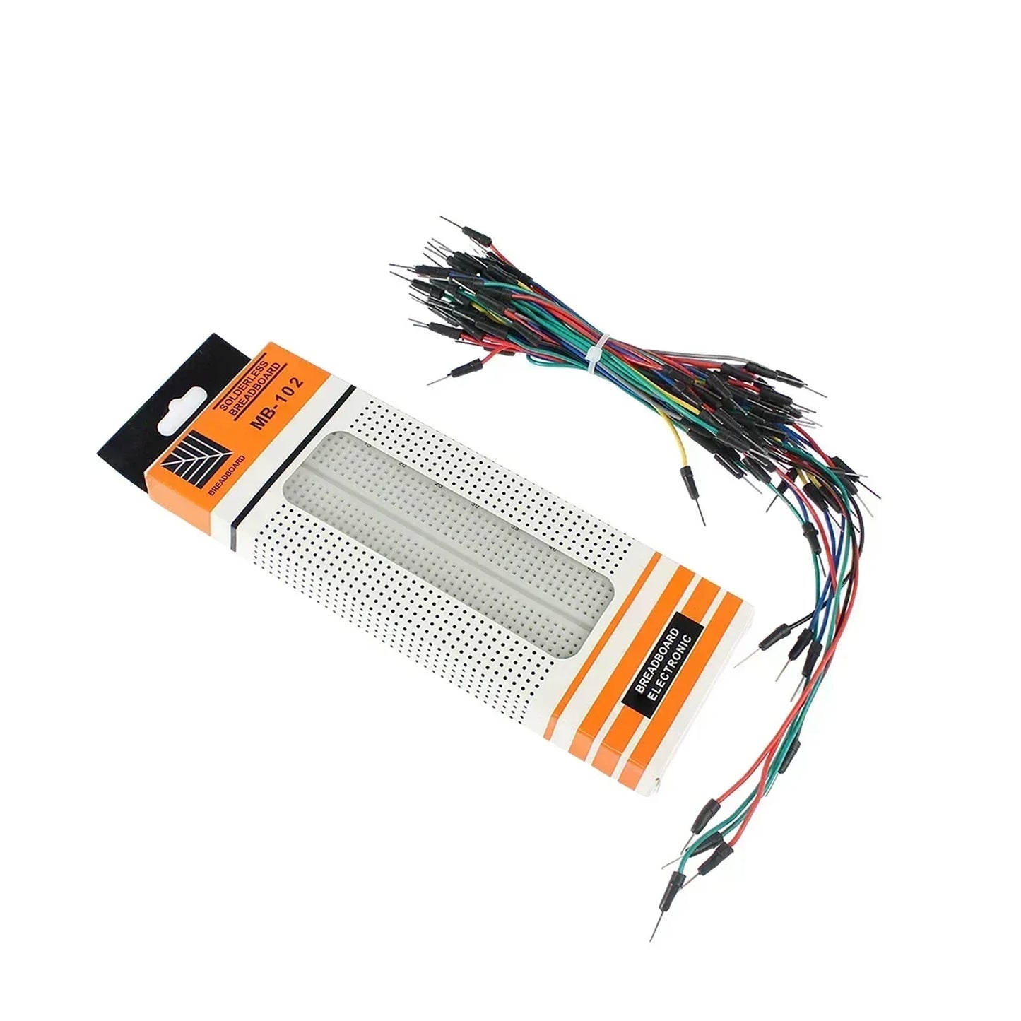 Solderless Breadboard Kit 830 Point 400 Point MB-102 HW-131 Power Module 3.3V 5V 65PCS Jumper Wire Set for Arduino Raspberry Pi
