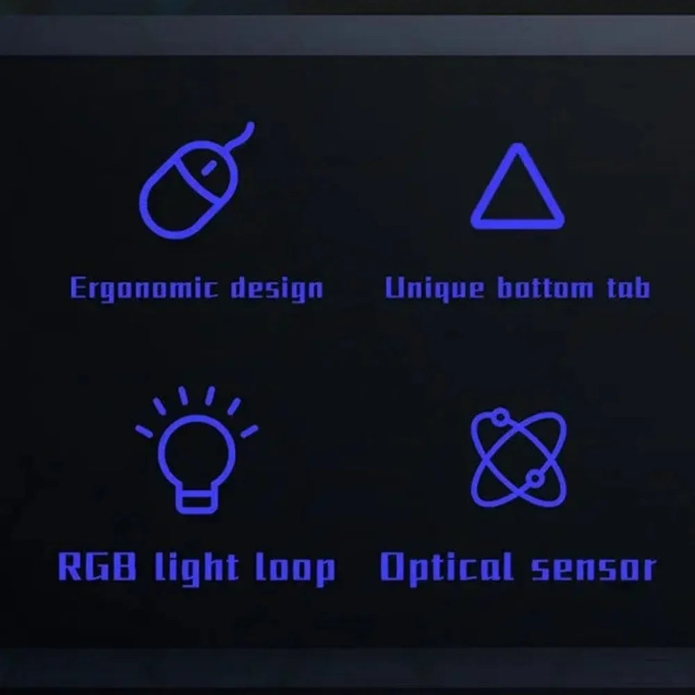 USB RGB Breathing Light Effect Gaming Mouse Wired Mouse Mice Professional Optical Wired Mouse For Computer Laptop PC Home Office