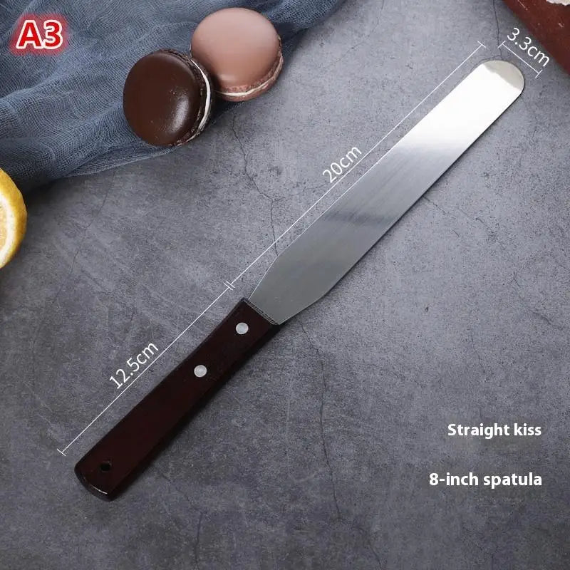 4/6/8/10 Inch Stainless Steel Cake Spatula Butter Cream Icing Frosting Knife Smoother Brush Kitchen Pastry Cake Decoration Tools