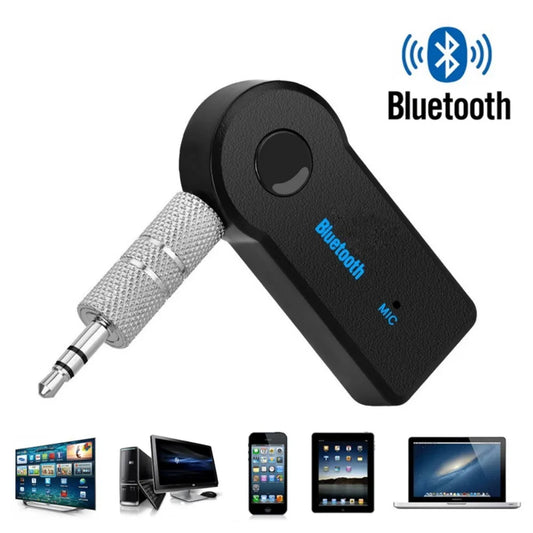 Wireless Bluetooth 5.0 Receiver 3.5mm AUX Adapter for Car Music Audio Handsfree with Mic 2 in 1 Transmitter for Headphone