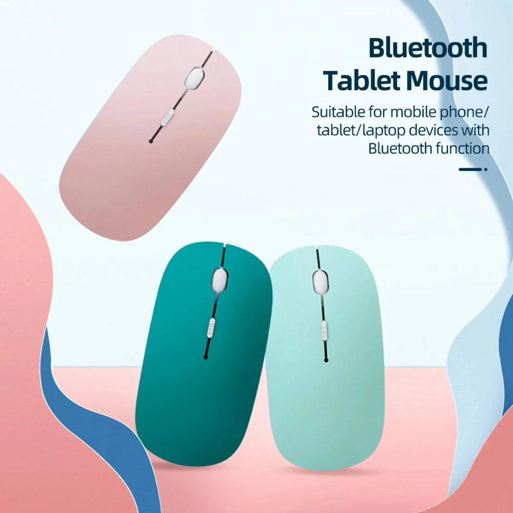Universal Bluetooth-compatible Mouse Wireless Mouse Silent Computer Mice Portable Working Gaming Mouse For Lenovo Laptop Tablet